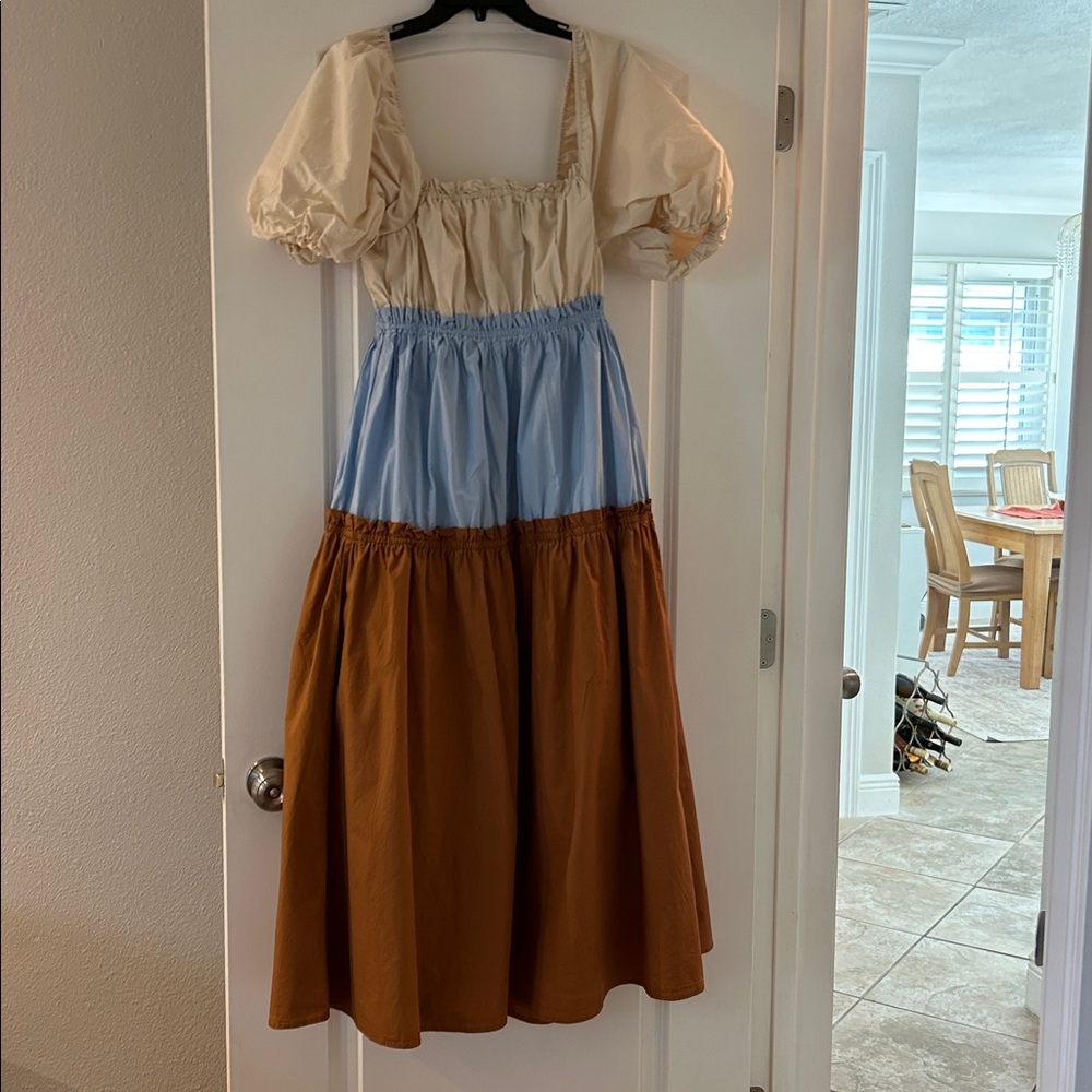English Factory Cream Ruffle Dress - Picture 3 of 5
